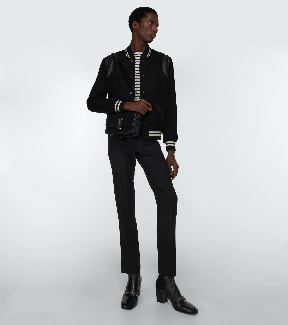 Saint Laurent - Teddy wool-blend varsity jacket Saint Laurent