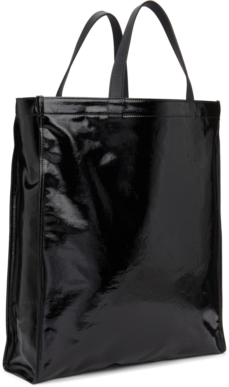 Acne Studios Black Shiny Tote Acne Studios
