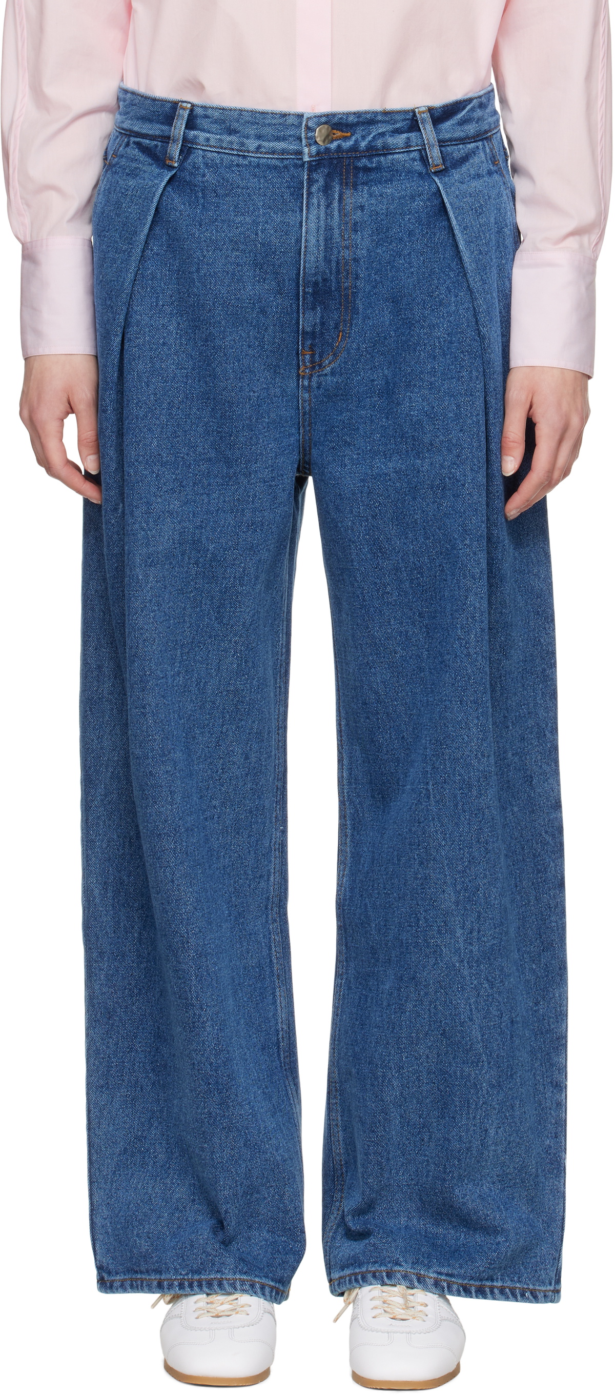 ■ADERERROR■ Stami jeans Blue Ader Error - Stami Jeans | HBX - Globally Curated Fashion