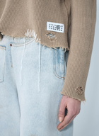MM6 Maison Margiela Distressed Knit Sweater