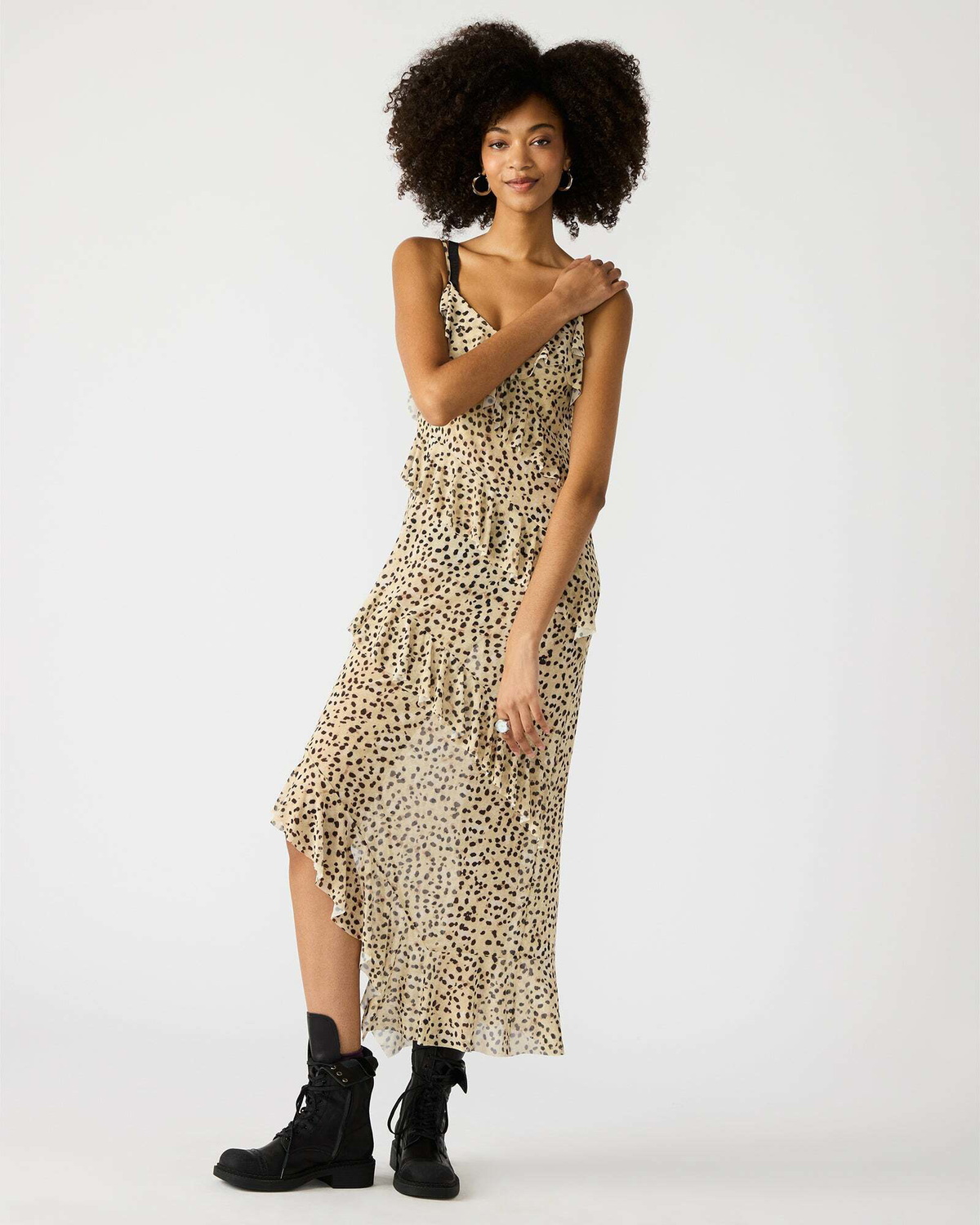 Steve Madden Aida Dress Leopard Dresses in Tan