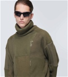Balenciaga Upcycled Socks wool-blend turtleneck sweater