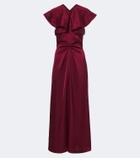 Altuzarra Alix gathered satin maxi dress
