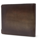 Berluti - Scritto Leather Billfold Wallet - Dark brown