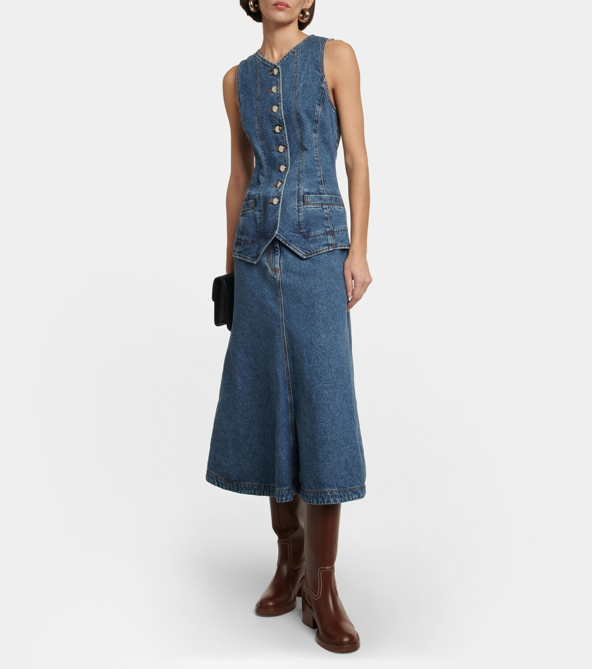 Chloe - Denim midi dress Chloe