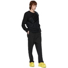 Juun.J Black Double Layer Long Sleeve T-Shirt