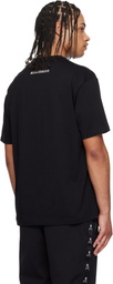 mastermind JAPAN Black Glass Beaded Loopwheel T-shirt