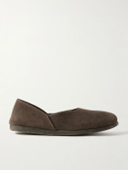 Stòffa - Suede Slippers - Brown