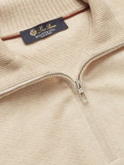 LORO PIANA - Roadster Striped Cashmere Half-Zip Sweater - Neutrals