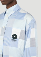 Kenzo - Patchwork Shirt in Light Blue
