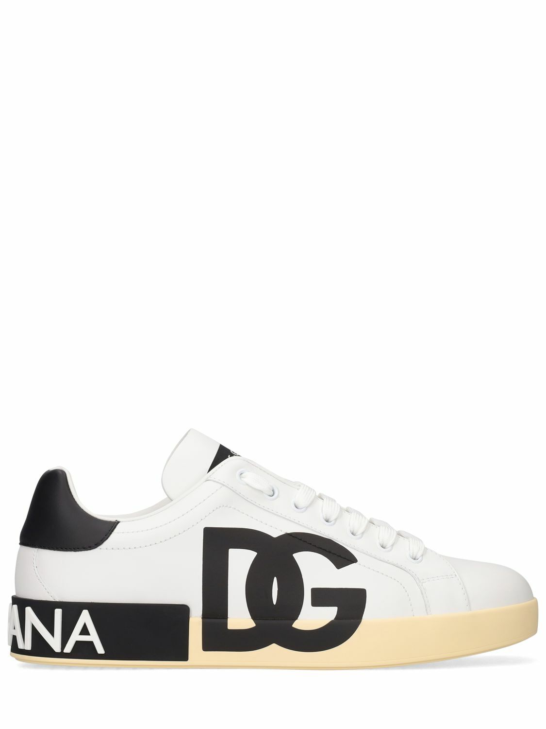 Baskets Basses Dolce & Gabbana En Cuir - Couleur Azur Bleu Gris - Taille 40 US 7 - Occasion Portées