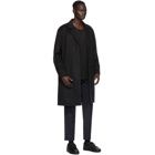 Nudie Jeans Black Wool Ruben Coat