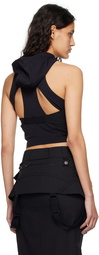 HYEIN SEO Black Hooded Tank Top