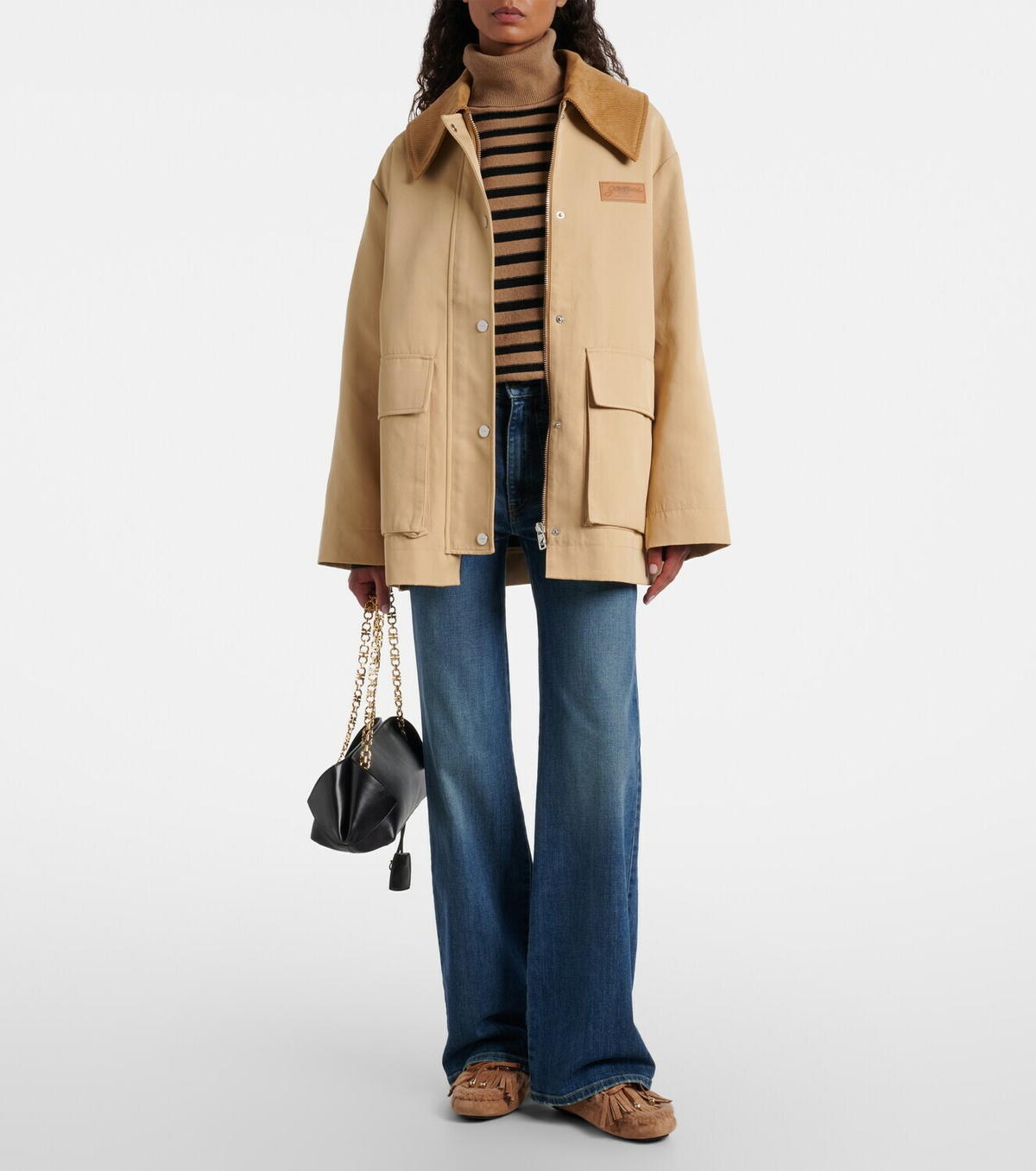 Jimmy Choo Manon F shearling-lined suede boat shoes Jimmy Choo
