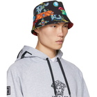 Versace Black Floral Bucket Hat