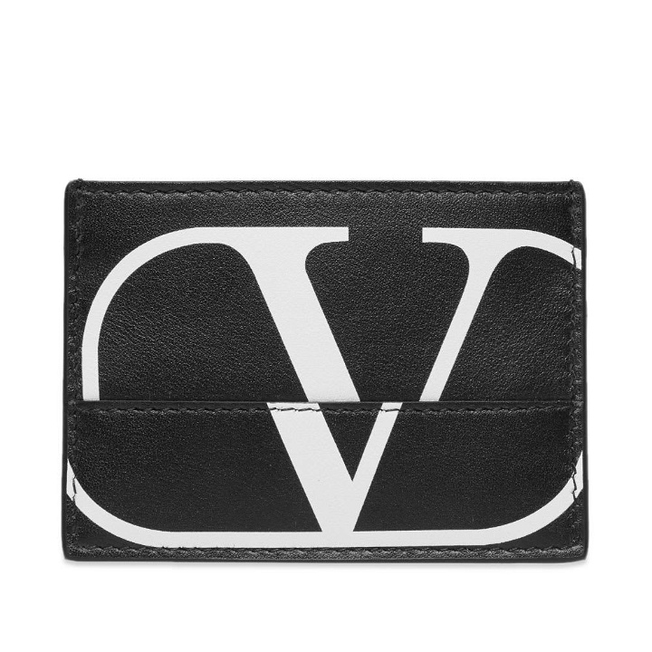 Photo: Valentino Constructed V Logo Card Holder