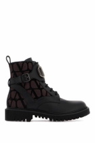 VALENTINO GARAVANI 'leather and canvas iconographer an Black