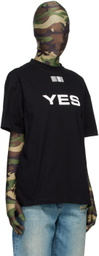 VTMNTS Black 'Yes/No' T-Shirt