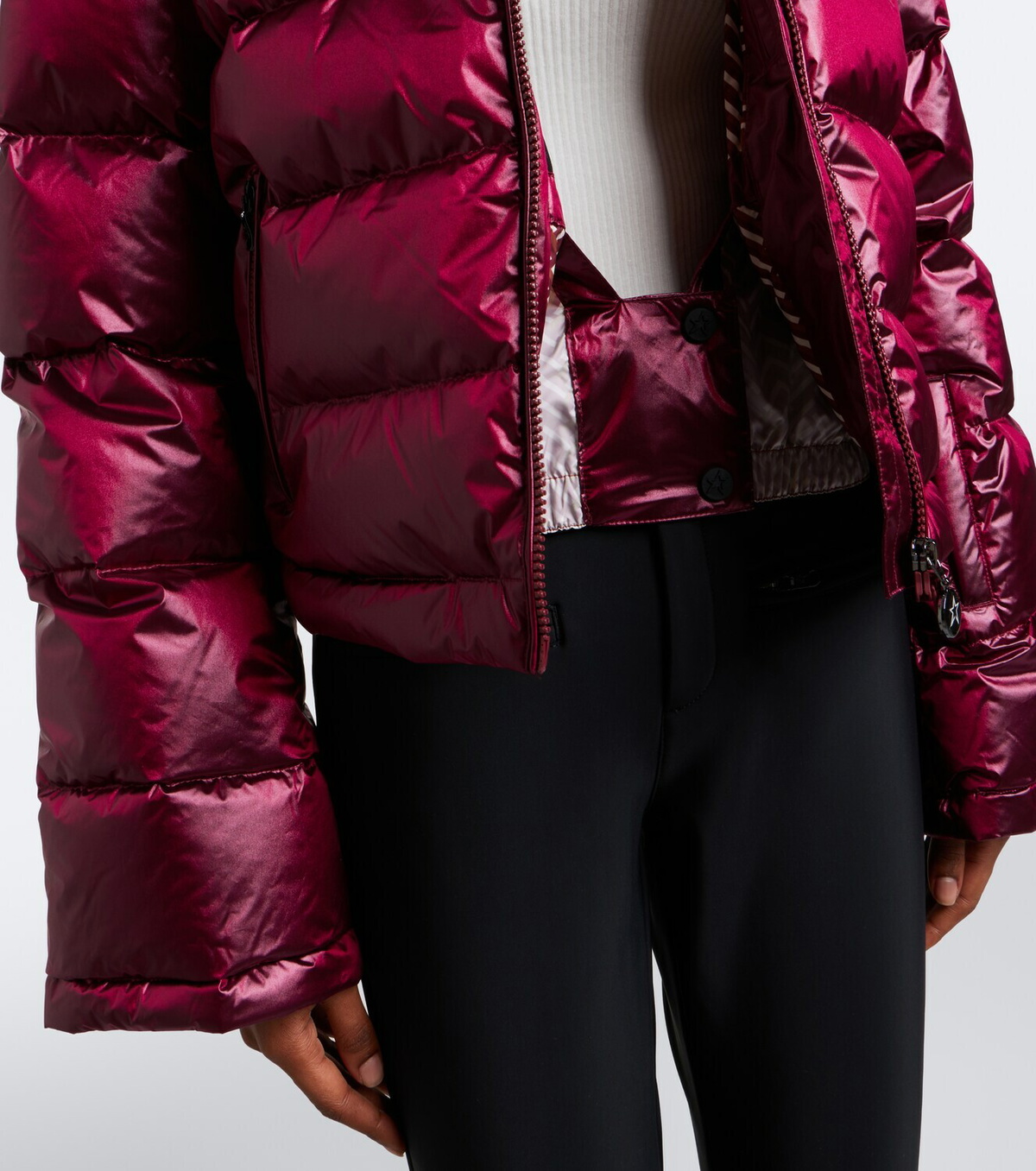 Perfect Moment Polar Flare cropped down ski jacket