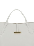 Little Liffner petite Penne White Tote Bag With Side Pocket In Leather Woman