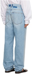 Hed Mayner Blue Seam Pocket Jeans