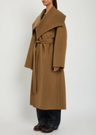 JW Anderson Belted Wool and Cashmere-blend Trench Coat Brown
