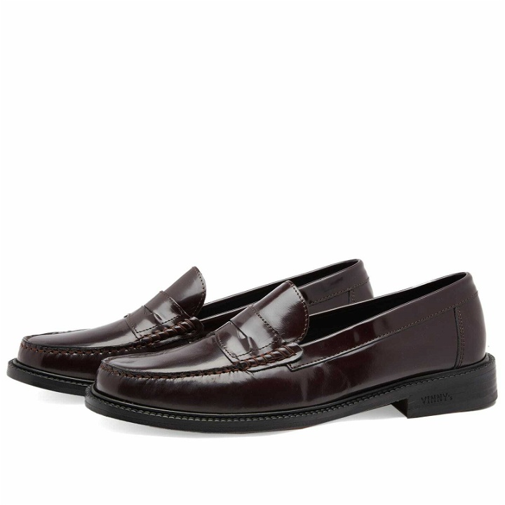 Photo: Vinnys Men's VINNY's Yardee Moccasin Loafer in Brown Polido Leather