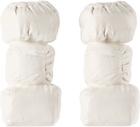 Completedworks White Stuffed Candle Holders