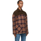 Gucci Brown Wool Check Jacket