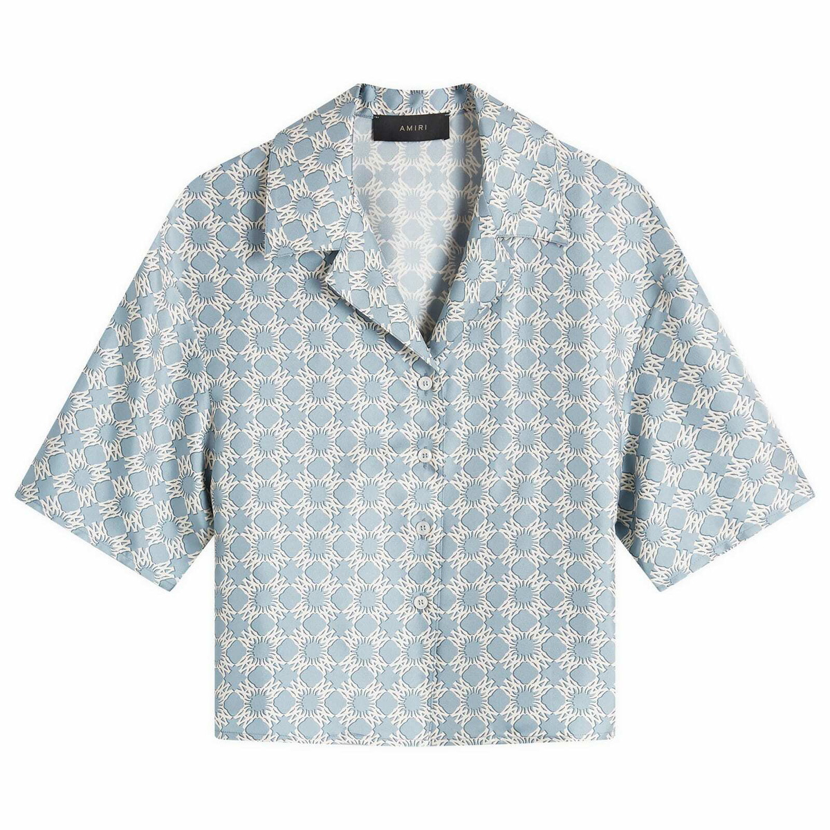 AMIRI Women's Ma Quad Shirt in Dusty Blue Amiri