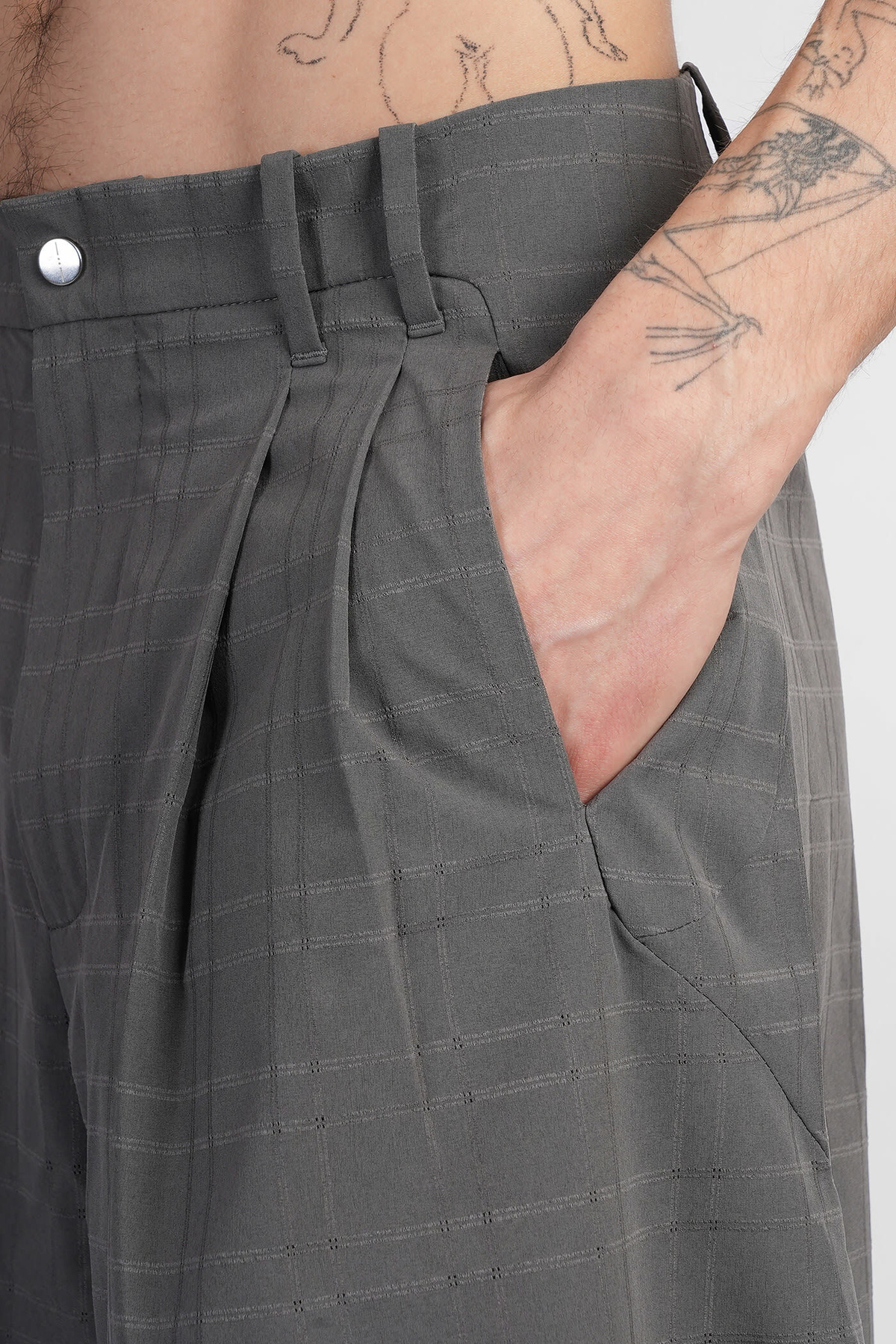 J.L-A.L （ジェイラル） 25SS Mica Shorts グレー J.L-A.L Mica Short Shorts In Grey Polyester J.L - A.L