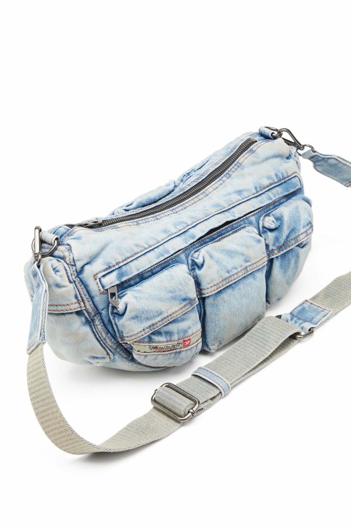 Diesel Men 80S Multi Pocket 2Way Shoulder Bag Luxury Stylish