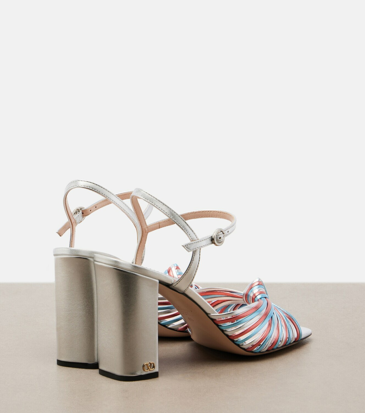 Valentino Garavani Annet metallic leather sandals