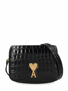 AMI PARIS - Small Paris Paris Croc Embossed Bag