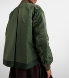 Sacai Technical twill bomber jacket