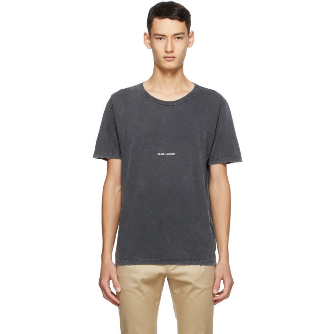 Photo: Saint Laurent Grey Rive Gauche T-Shirt