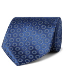 Charvet - 8.5cm Embroidered Silk Tie - Blue