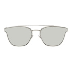 Saint Laurent Silver SL 28 Metal Sunglasses