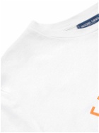 Frescobol Carioca - Slim-Fit Logo-Print Cotton and Linen-Blend Jersey T-Shirt - White