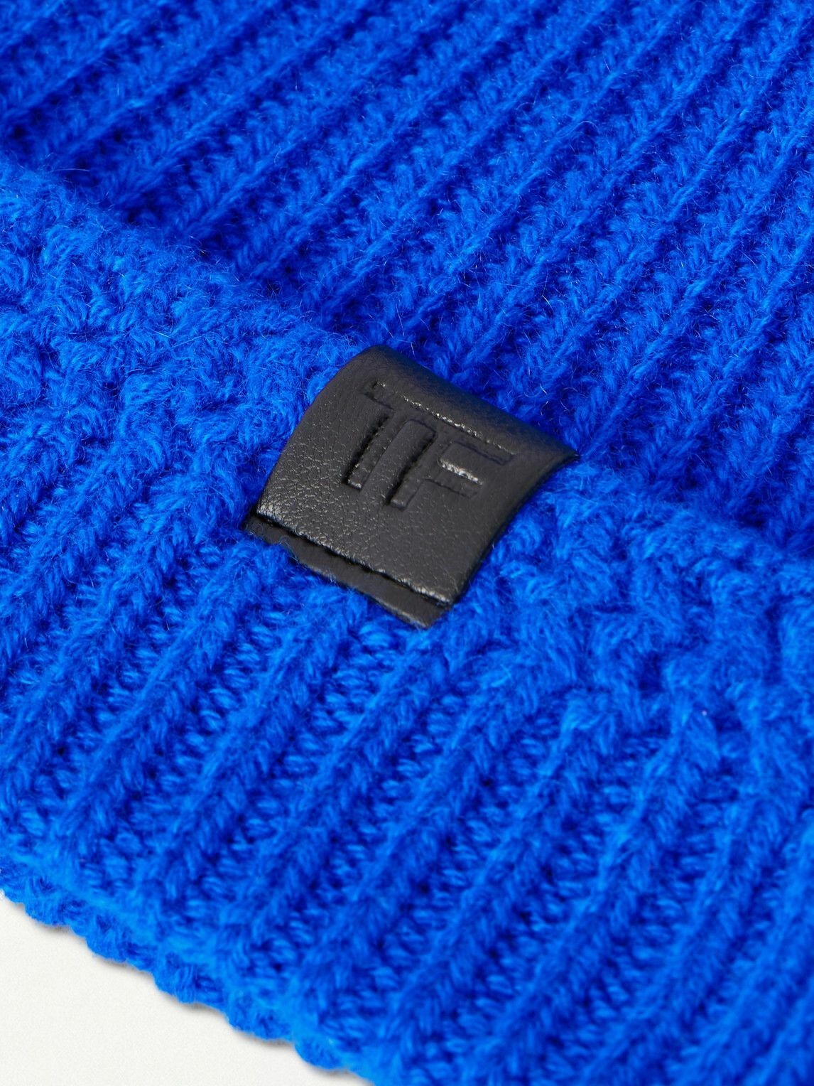 TOM FORD - Ribbed Cashmere Beanie - Blue
