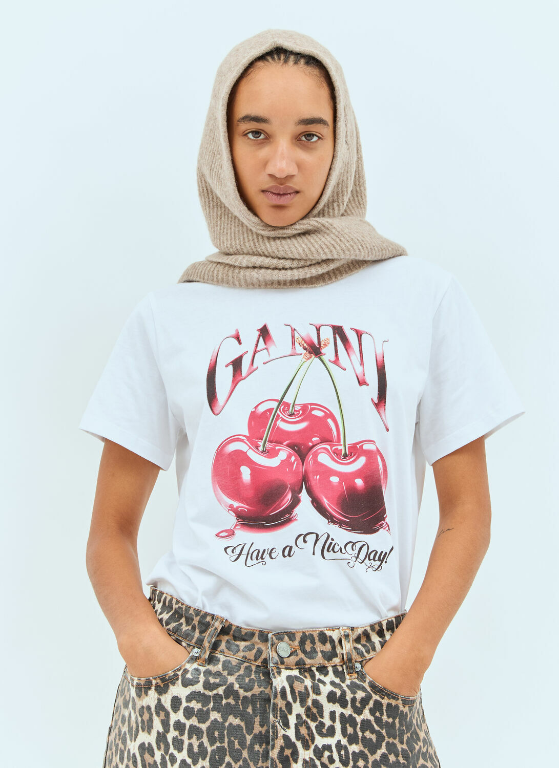 GANNI Soft Wool Balaclava