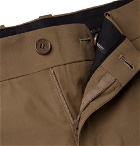 Neil Barrett - Tapered Cotton-Blend Cargo Trousers - Brown