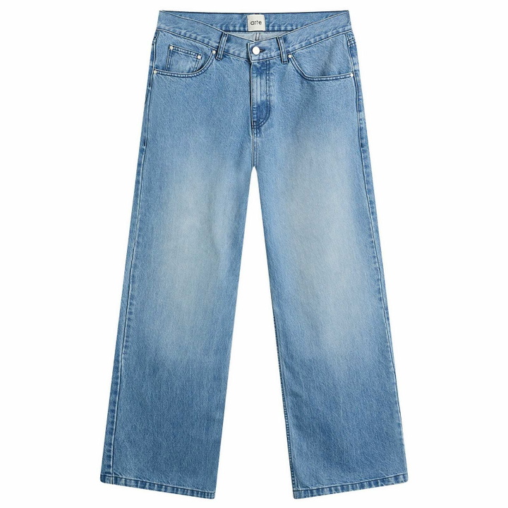 Photo: Arte Men's Circle Logo Jeans in Bleach Wash