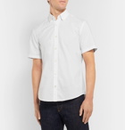 Hugo Boss - Roddy Slim-Fit Button-Down Collar Cotton and Linen-Blend Shirt - White