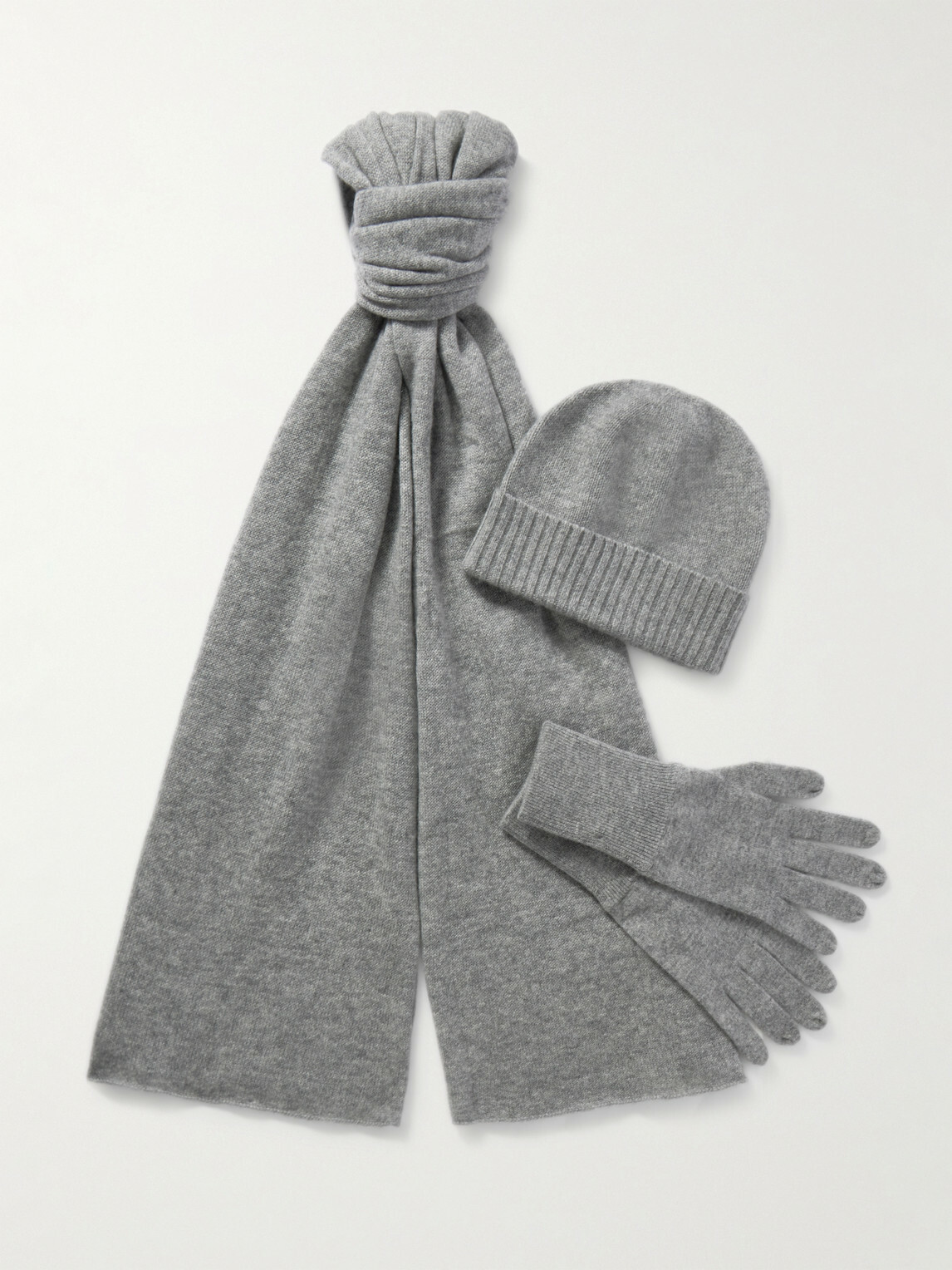 Allude - Cashmere Scarf, Beanie and Gloves Set
