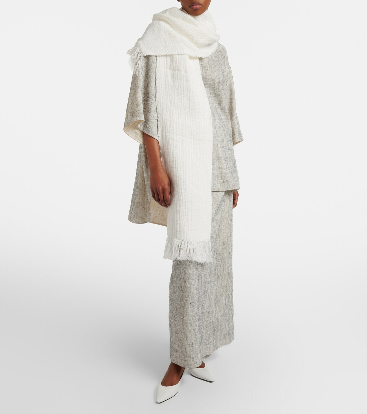 The Row Kastel linen scarf