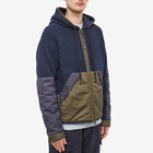 Moncler Grenoble Men's Zip Hooded Fleece in Navy