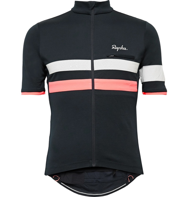 Photo: Rapha - Brevet Panelled Cycling Jersey - Blue