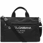 Dolce & Gabbana Men's Nylon Logo Holdall in Black