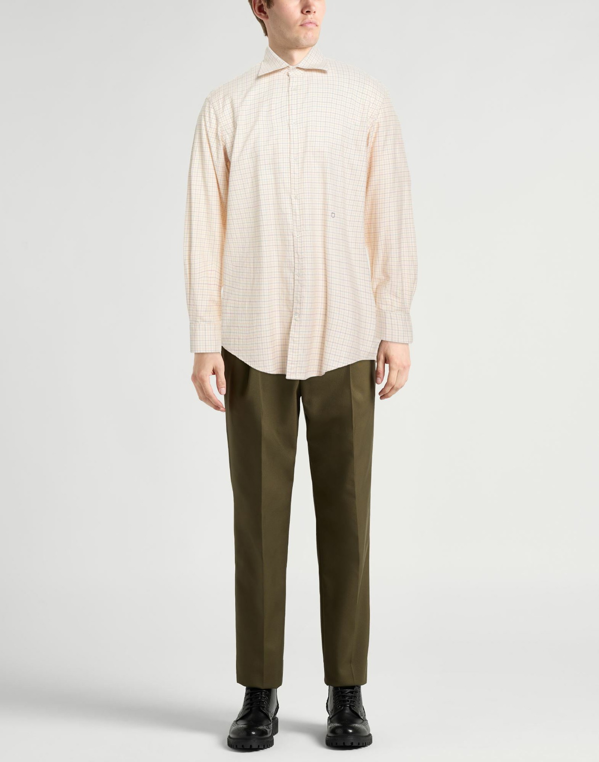 Massimo Alba Mens Shirt Cream